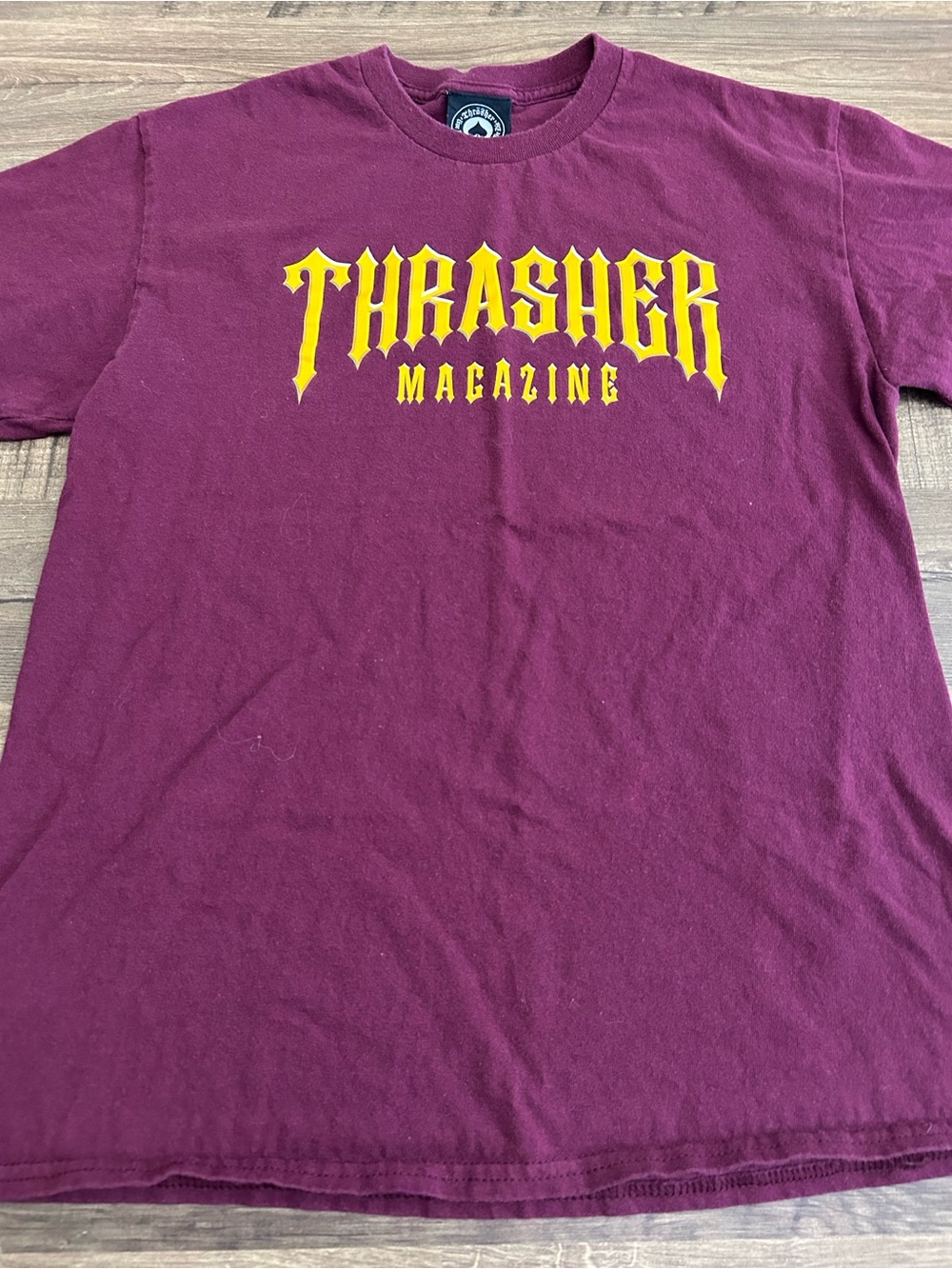 Vintage Thrasher Magazine Low Low Logo Maroon T-shirt Spade Tag